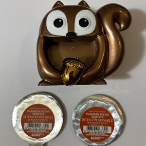 Bath & Body Works Pumpkin Pecan Waffles Scentportable Refill 0.2 Oz w/Visor Clip